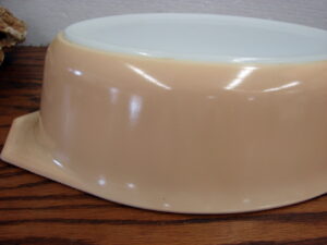 Vintage PYREX Sage Green Golden Scroll #043 w/ Cradle As Is, Moose-R-Us.Com Log Cabin Decor