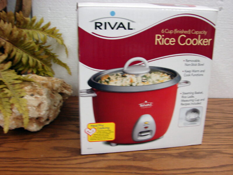 Brand New Electric Rival 6 Cup Rice Cooker in Box Healthy Cooking, Moose-R-Us.Com Log Cabin Decor