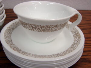 Corning Ware Blue Heather Floral Corelle Dinnerware Kitchen Accessories, Moose-R-Us.Com Log Cabin Decor