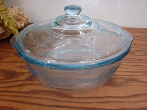 Vintage Fire King Sapphire Blue Philbe Large Deep Baking Dish 11&#8243;, Moose-R-Us.Com Log Cabin Decor