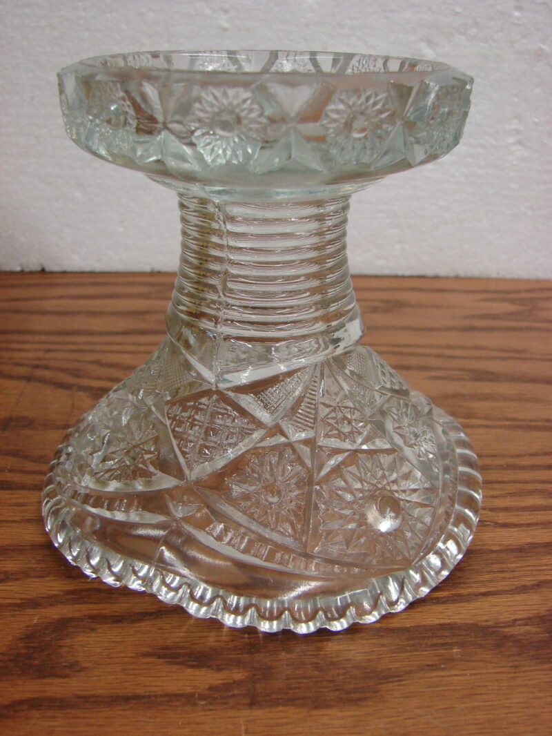 Vintage EAPG Concord McKee Imperial Punch Bowl Base Stand Riser, Moose-R-Us.Com Log Cabin Decor