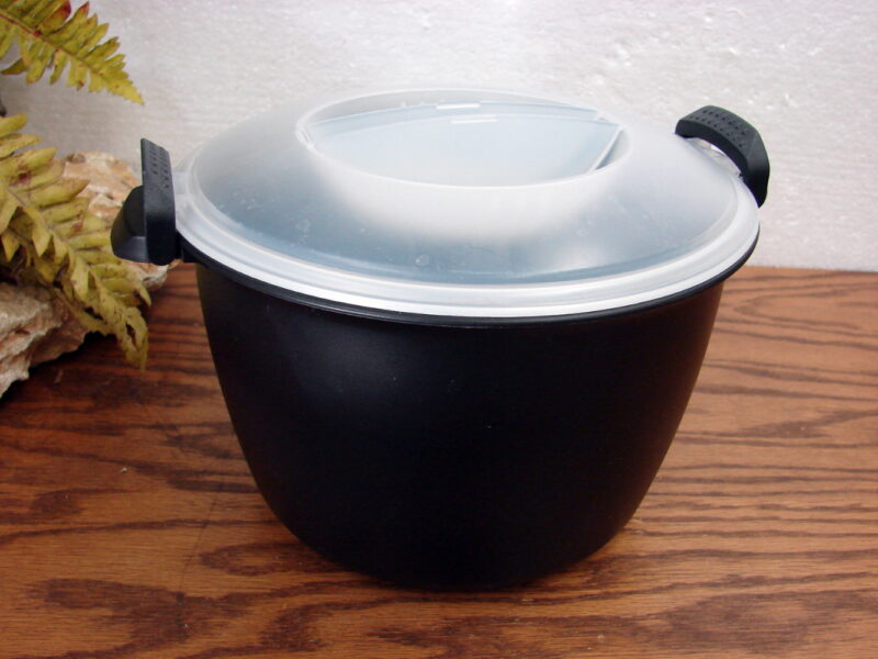 Original Pampered Chef 3 Qt Microwave Rice Cooker Plus Steamer, Moose-R-Us.Com Log Cabin Decor