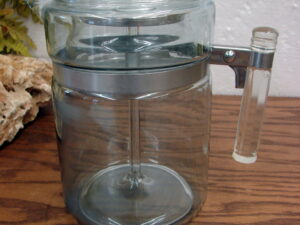 Vintage PYREX 7759 Flameware Glass Coffee Percolator Pot 9 Cup, Moose-R-Us.Com Log Cabin Decor