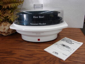 Rival Automatic Steamer Rice Cooker #4450 Electric Steam Basket Rice Bowl, Moose-R-Us.Com Log Cabin Decor