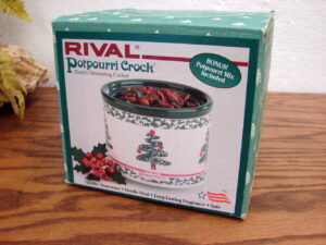 Vintage Rival Potpourri Crock Electric Simmering Cooker NIB Choice, Moose-R-Us.Com Log Cabin Decor