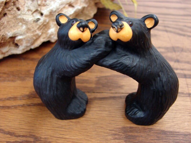 Big Sky Carvers Bearfoot Bears Jeff Fleming Napkin Ring Arch, Moose-R-Us.Com Log Cabin Decor