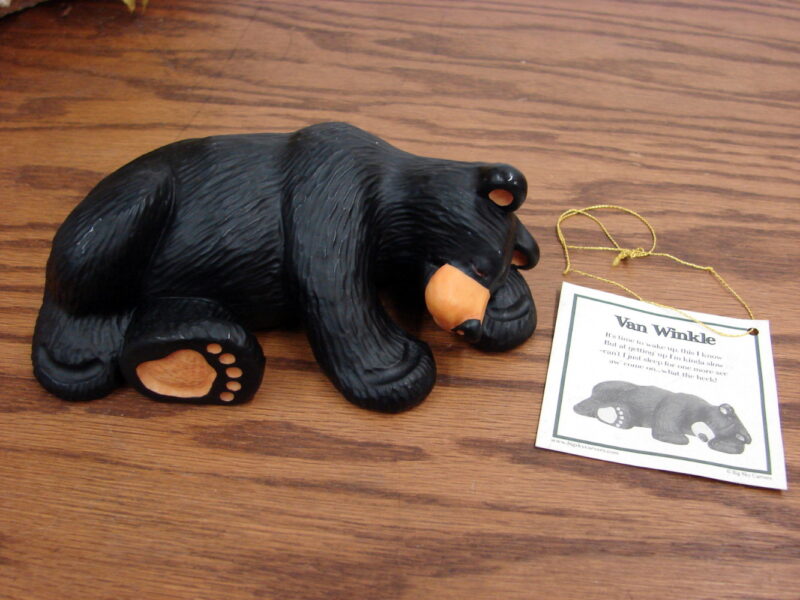 Retired Big Sky Carvers Bearfoots Bears Jeff Fleming Van Winkle, Moose-R-Us.Com Log Cabin Decor