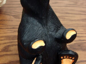 Big Sky Carvers Bearfoots Bears Jeff Fleming Kissin&#8217; Bears Black Bear Couple, Moose-R-Us.Com Log Cabin Decor