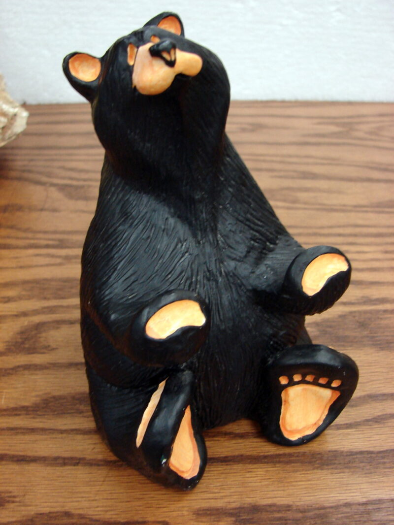 Retired Big Sky Carvers Bearfoots Bears Jeff Fleming Handy Business Card Holder, Moose-R-Us.Com Log Cabin Decor