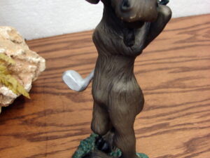 Retired Big Sky Carvers Mountain Mooses Phyllis Driscoll Moose Stump Vase, Moose-R-Us.Com Log Cabin Decor