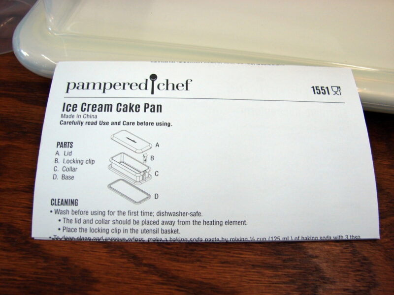 Pampered Chef Ceramic Silicone Ice Cream Cake Pan #1551 Brand New, Moose-R-Us.Com Log Cabin Decor