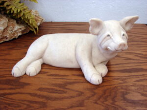 Vintage Quarry Critters Cat Pounce Cara Sitting Catalina Stoneware Second Nature Design, Moose-R-Us.Com Log Cabin Decor